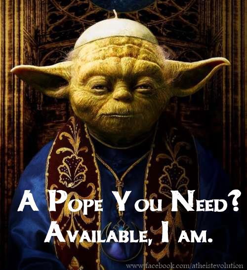 Yoda als Papst Nachfolger