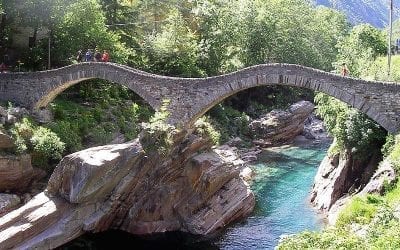 ponte dei Salti, Verzasca Tal, Schweiz, Lago Maggiore