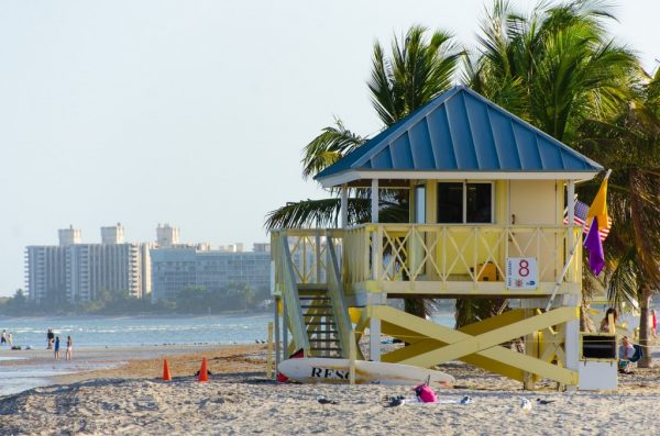Strand von Miami-Beach, Florida, USA