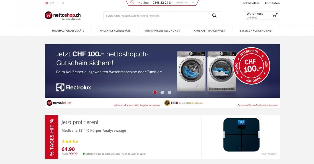 Nettoshop Startseite