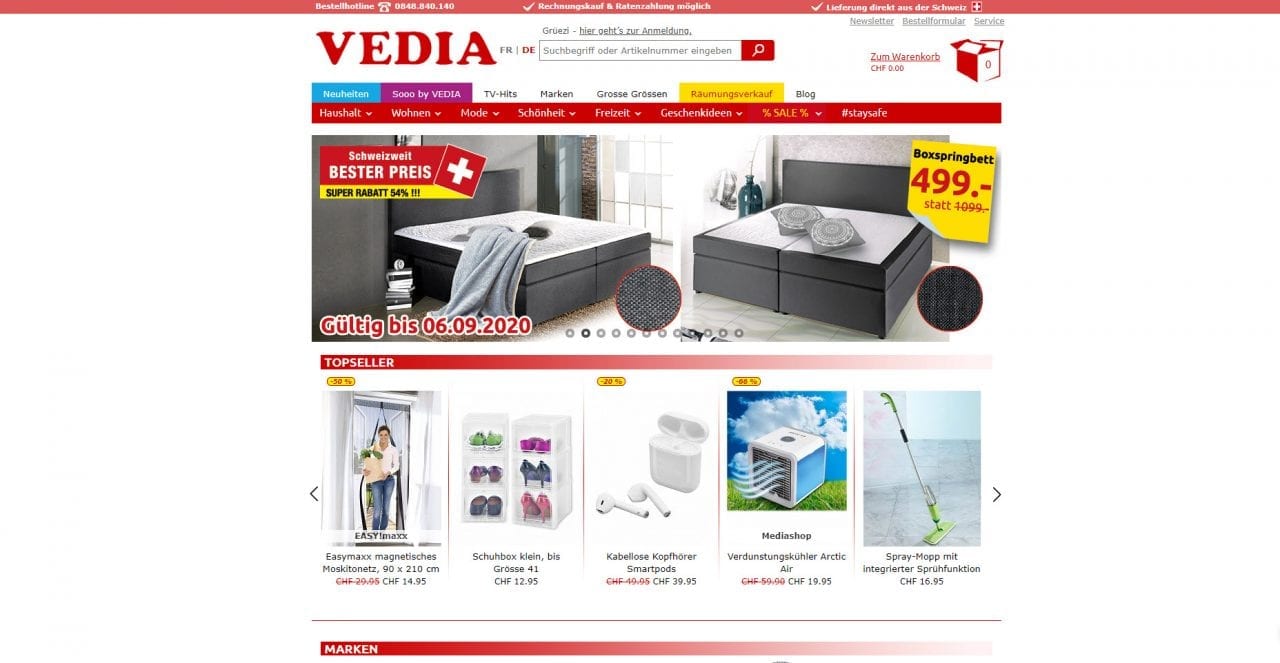 Vedia Startseite