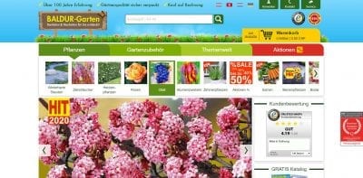 Baldur Garten Website