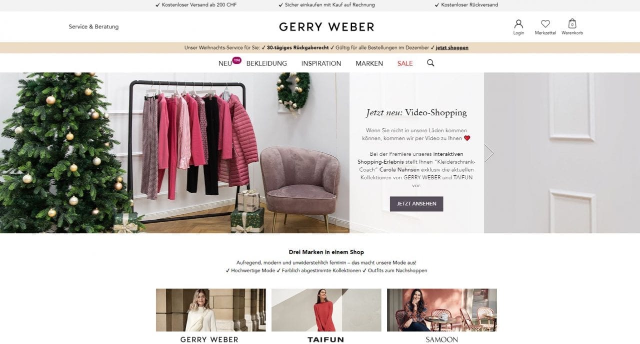 Gerry Weber Website