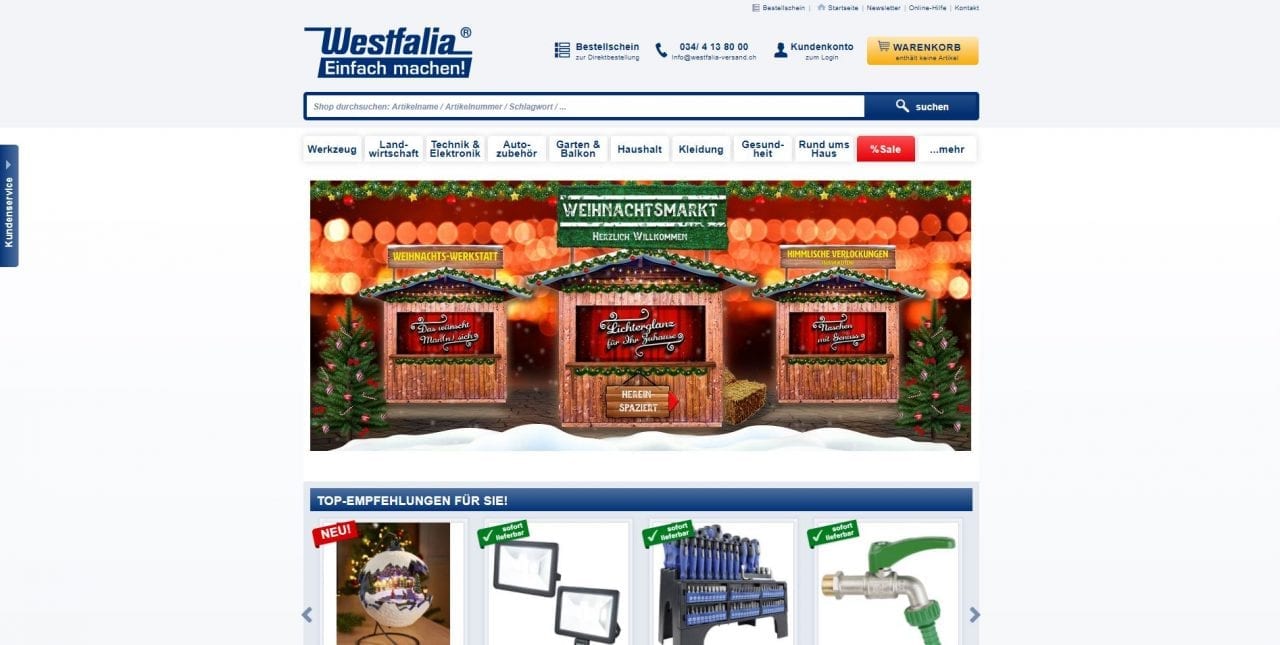 Westfalia Website