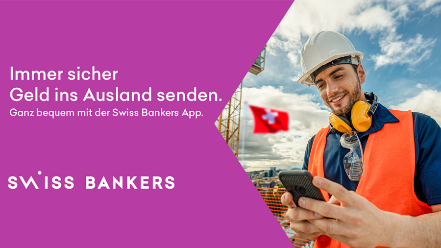 swiss bankers send app geld ausland versenden