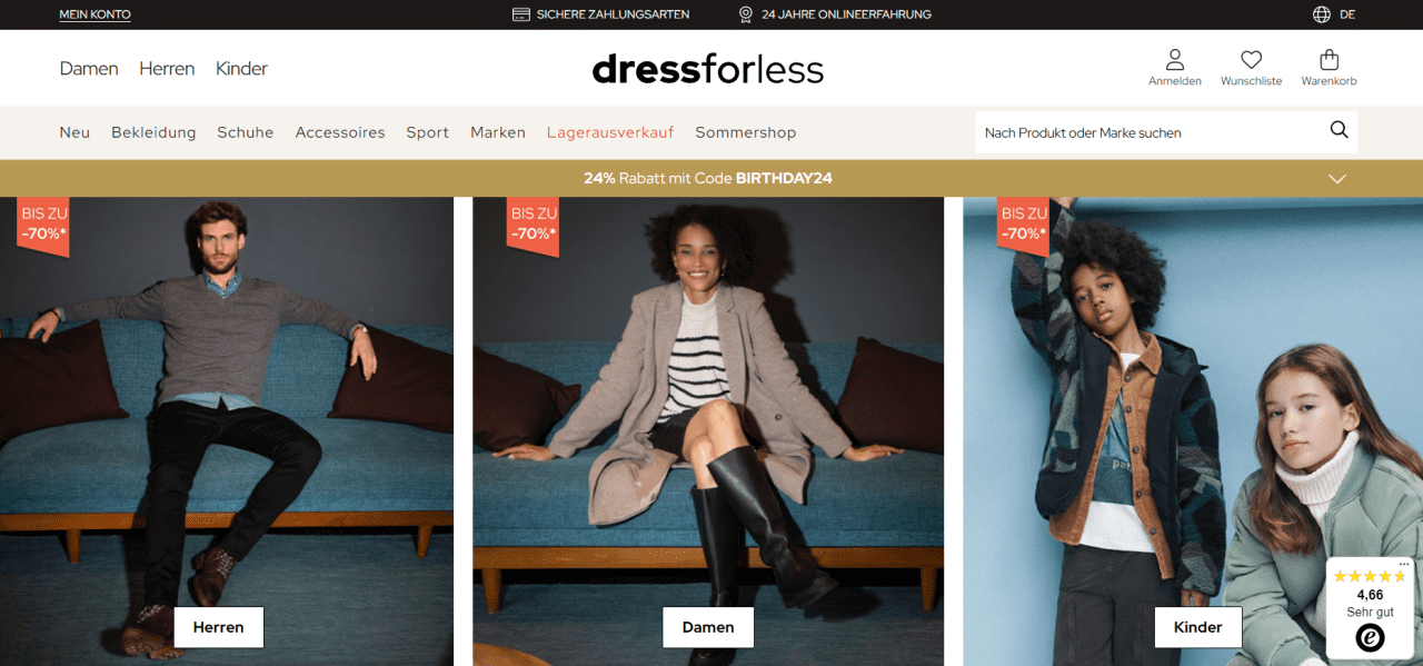 dress for less.ch